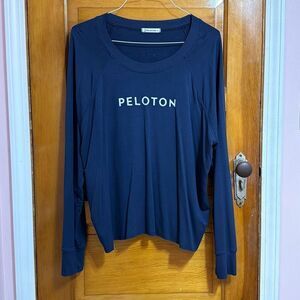 Peloton Navy Blue Long Sleeve Tee T-Shirt Women’s US 1X